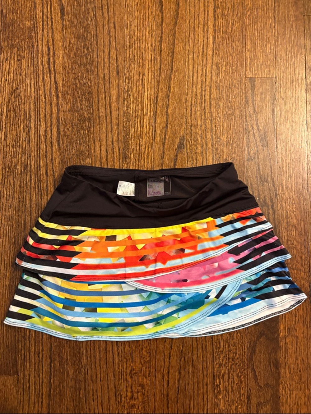 Lucky in Love multi color tennis skirt size XS